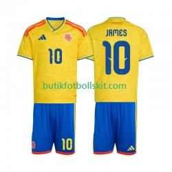Colombia James Rodriguez 10 Barn Hemma Matchtröja World Cup 2026 Kortärmad