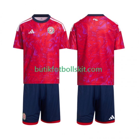 Costa Rica Barn Hemma Matchtröja 2026 Kortärmad