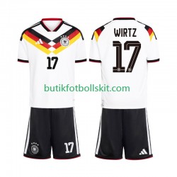 Tyskland Florian Wirtz 17 Barn Hemma Matchtröja World Cup 2026 Kortärmad