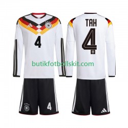 Tyskland Jonathan Tah 4 Barn Hemma Matchtröja World Cup 2026 Långärmad