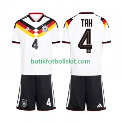 Tyskland Jonathan Tah 4 Barn Hemma Matchtröja World Cup 2026 Kortärmad