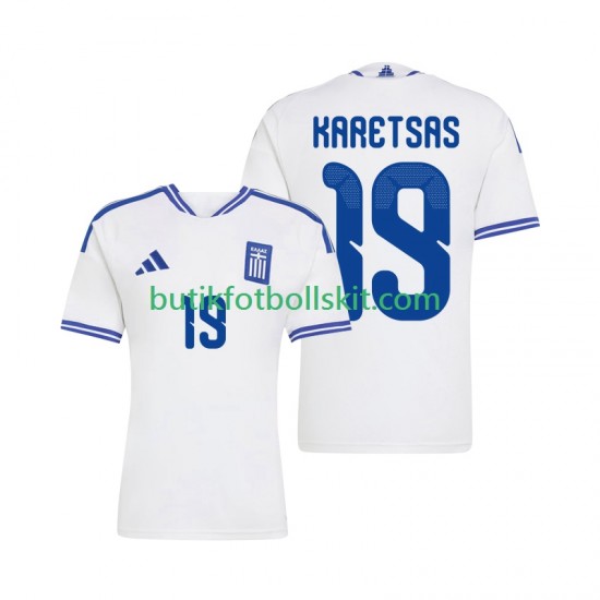 Grekland Konstantinos Karetsas 19 Män Hemma Matchtröja 2026 Kortärmad