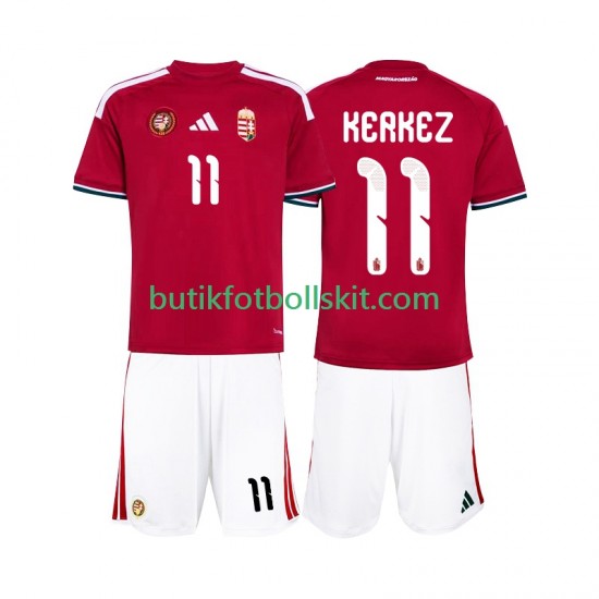 Ungern Kerkez 11 Barn Hemma Matchtröja World Cup 2026 Kortärmad