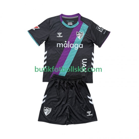 Málaga CF Barn Borta Matchtröja 2025/26 Kortärmad