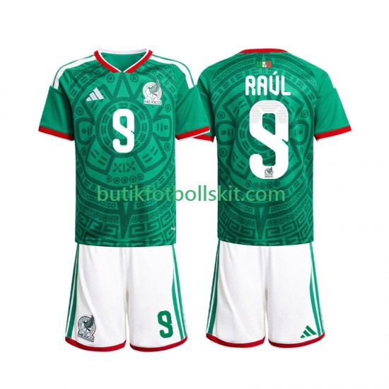 Mexiko Raul Jimenez 9 Barn Hemma Matchtröja World Cup 2026 Kortärmad