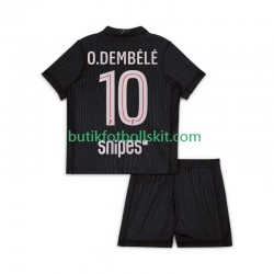 Paris Saint-Germain Ousmane Dembele 10 Barn Fjärdes Matchtröja 2025/26 Kortärmad