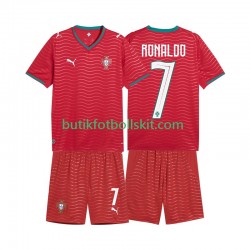 Portugal Cristiano Ronaldo 7 Barn Hemma Matchtröja World Cup 2026 Kortärmad