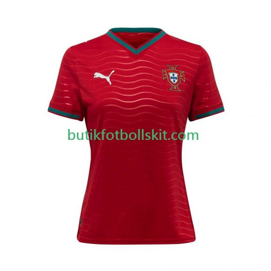 Portugal Kvinnor Hemma Matchtröja World Cup 2026 Kortärmad