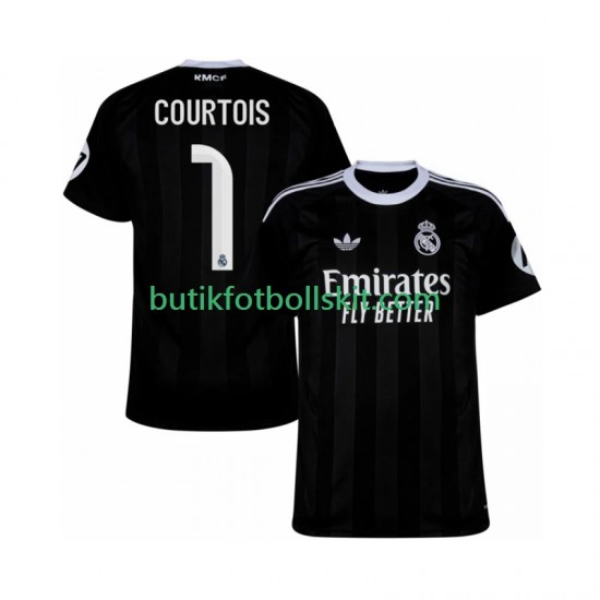 Real Madrid Thibaut Courtois 1 Målvakt Män Tredje Matchtröja 2025/26 Kortärmad