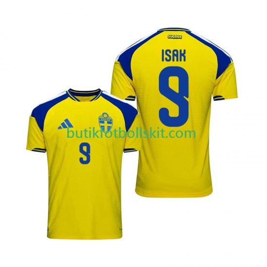 Sverige Isak 9 Män Hemma Matchtröja 2026 Kortärmad