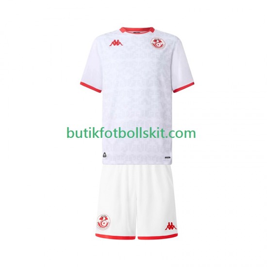 Tunisien Barn Borta Matchtröja 2025 Kortärmad