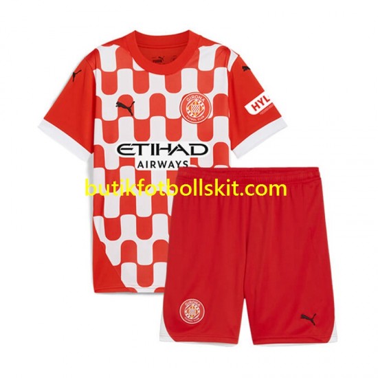 Girona Barn Hemma Matchtröja 2024/25 Kortärmad