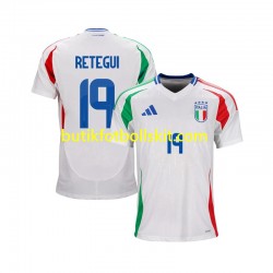 Italien Mateo Retegui 19 Män Borta Matchtröja 2024 Kortärmad