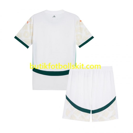 Elfenbenskusten Barn Borta Matchtröja 2025 Kortärmad