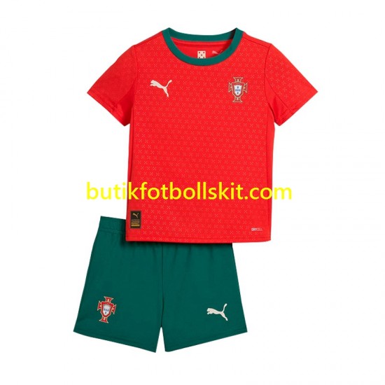 Portugal Barn Hemma Matchtröja 2025 Kortärmad