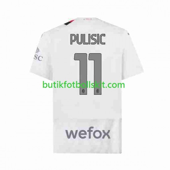 AC Milan Christian Pulisic 11 Män Borta Matchtröja 2023/24 Kortärmad