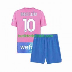 AC Milan Rafael Leao 10 Barn Tredje Matchtröja 2023/24 Kortärmad