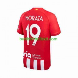 Atlético Madrid 2 Alvaro Morata 19 Män Hemma Matchtröja 2023/24 Kortärmad