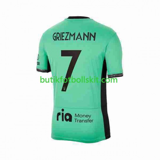 Atlético Madrid 2 Antoine Griezmann 7 Män Tredje Matchtröja 2023/24 Kortärmad