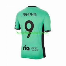 Atlético Madrid 2 Memphis Depay 9 Män Tredje Matchtröja 2023/24 Kortärmad