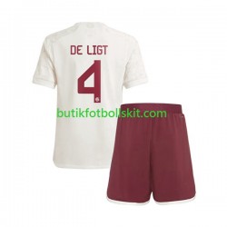 FC Bayern München Matthijs de Ligt 4 Barn Tredje Matchtröja 2023/24 Kortärmad