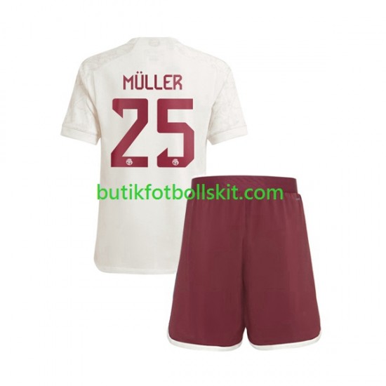 FC Bayern München Thomas Muller 25 Barn Tredje Matchtröja 2023/24 Kortärmad