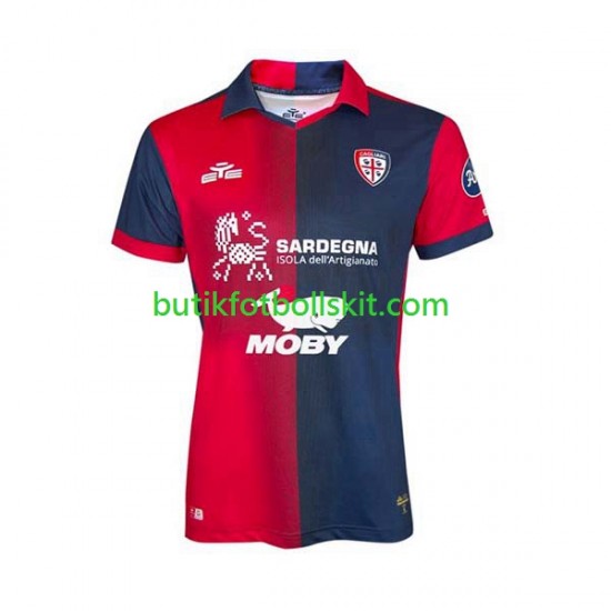 Cagliari Män Hemma Matchtröja 2023/24 Kortärmad
