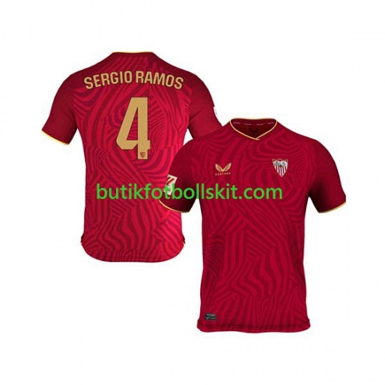 Sevilla FC Sergio Ramos 4 Män Borta Matchtröja 2023/24 Kortärmad