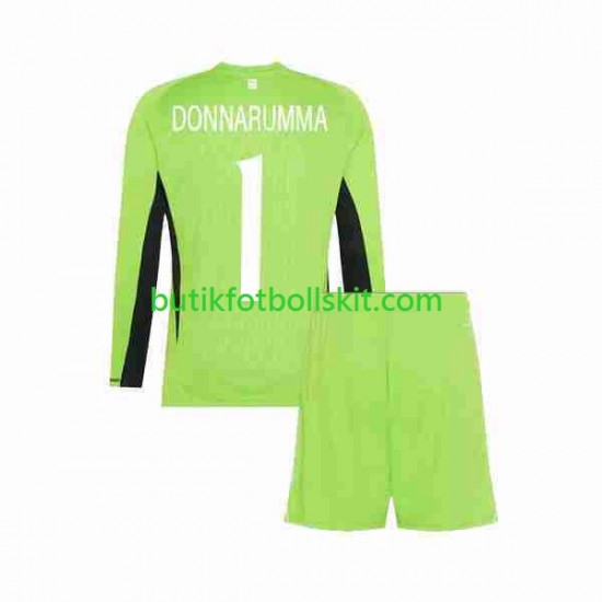 Italien Donnarumma 1 Målvakt Barn Hemma Matchtröja 2023 Långärmad