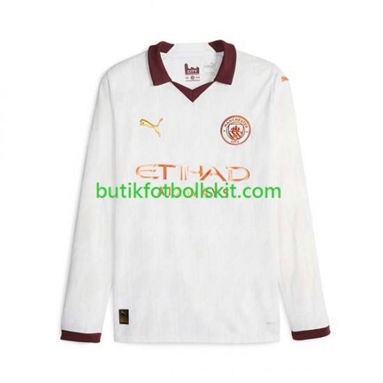 Manchester City Män Borta Matchtröja 2023/24 Långärmad