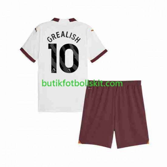 Manchester City Jack Grealish 10 Barn Borta Matchtröja 2023/24 Kortärmad