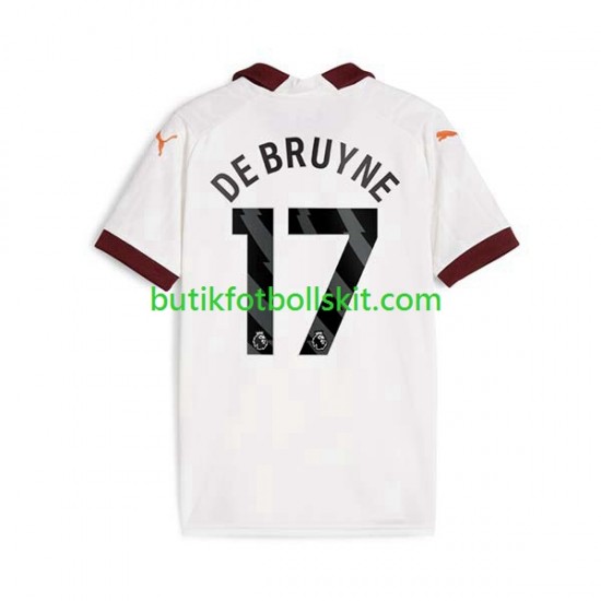 Manchester City Kevin De Bruyne 17 Män Borta Matchtröja 2023/24 Kortärmad