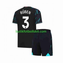 Manchester City Ruben 3 Barn Tredje Matchtröja 2023/24 Kortärmad
