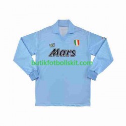 SSC Napoli 1990 1991 Retro Män Hemma Matchtröja Långärmad