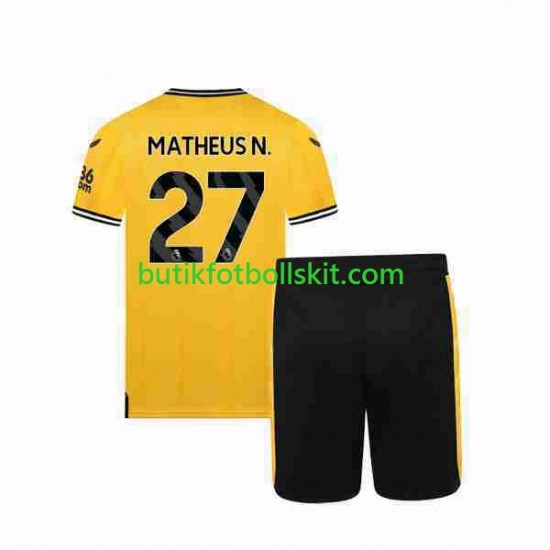 Wolverhampton Wanderers Matheus Nunes 27 Barn Hemma Matchtröja 2023/24 Kortärmad