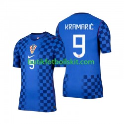 Kroatien Andrej Kramaric 9 Män Borta Matchtröja World Cup 2026 Kortärmad