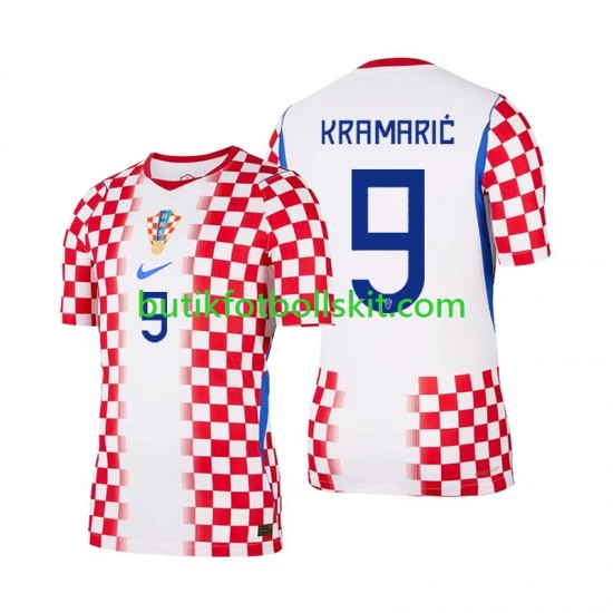 Kroatien Andrej Kramaric 9 Män Hemma Matchtröja World Cup 2026 Kortärmad