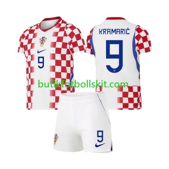 Kroatien Andrej Kramaric 9 Barn Hemma Matchtröja World Cup 2026 Kortärmad