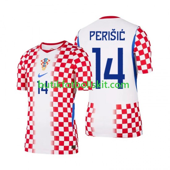 Kroatien Ivan Perisic 14 Män Hemma Matchtröja World Cup 2026 Kortärmad