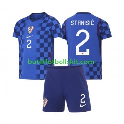 Kroatien Josip Stanisic 2 Barn Borta Matchtröja World Cup 2026 Kortärmad