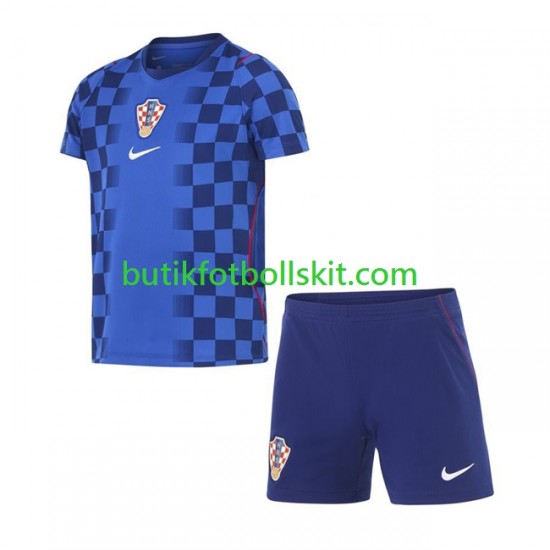 Kroatien Barn Borta Matchtröja World Cup 2026 Kortärmad