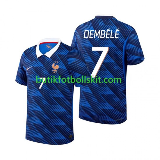 Frankrike Ousmane Dembele 7 Män Hemma Matchtröja World Cup 2026 Kortärmad