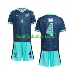 Tyskland Jonathan Tah 4 Barn Borta Matchtröja World Cup 2026 Kortärmad
