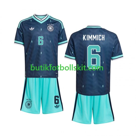 Tyskland Joshua Kimmich 6 Barn Borta Matchtröja World Cup 2026 Kortärmad