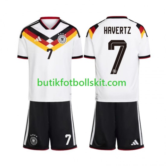 Tyskland Kai Havertz 7 Barn Hemma Matchtröja World Cup 2026 Kortärmad