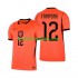 Nederländerna Jeremie Frimpong 12 Män Hemma Matchtröja World Cup 2026 Kortärmad