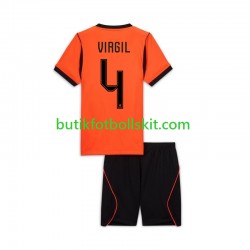 Nederländerna Virgil van Dijk 4 Barn Hemma Matchtröja World Cup 2026 Kortärmad