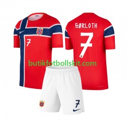 Norge Alexander Sorloth 7 Barn Hemma Matchtröja World Cup 2026 Kortärmad