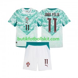 Portugal Joao Felix 11 Barn Borta Matchtröja 2026 2027 Kortärmad