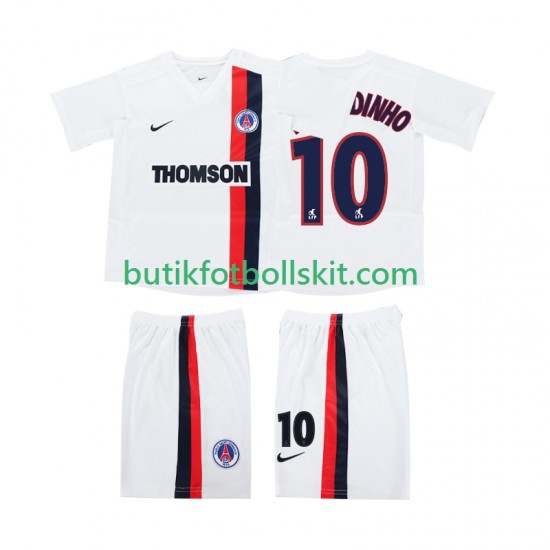 AC Milan RONALDINHO 10 2003 Retro Barn Borta Matchtröja 2002 Kortärmad